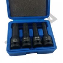 JOMAFA 3289 - JUEGO DE 6 VASOS 12 CANTOS 1-2" PUNTA XZN INVIOLABLE