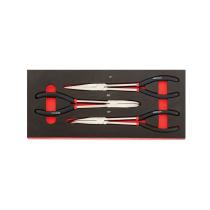 KROFTOOLS K8593 - MÓDULO MARTILLOS PLUMA Y NYLON CON BOTADORES 6 PZS