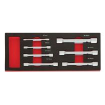 KROFTOOLS K8598 - MÓDULO LLAVES COMBINADAS C/ CARRACA FLEXIBLE 8 PCS