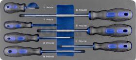JOMAFA 7050 - MODULO DE DESTORNILLADORES PLANOS DE 3.0 A 8.0, 7 PIEZAS